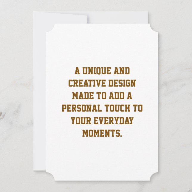 Create Your Own 5" x 7" Invitation (Front)