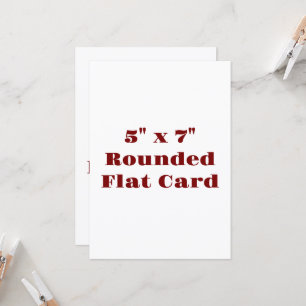 Create Your Own 5" x 7" Rounded Flat Card