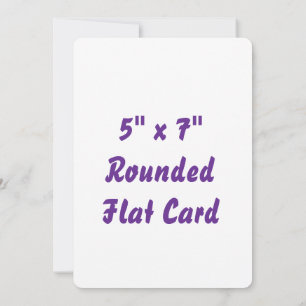 Create Your Own 5" x 7" Rounded Flat Card