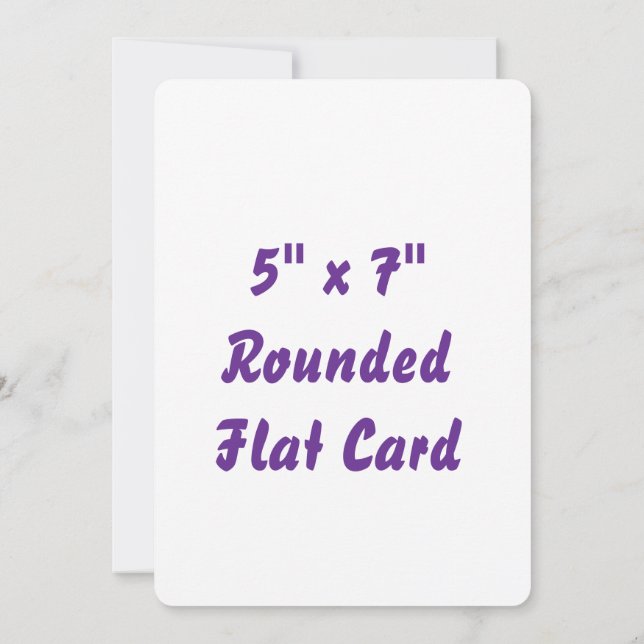  Create Your Own 5" x 7" Rounded Flat Card (Back)