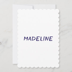 Create Your Own 5" x 7" Scalloped Invitation