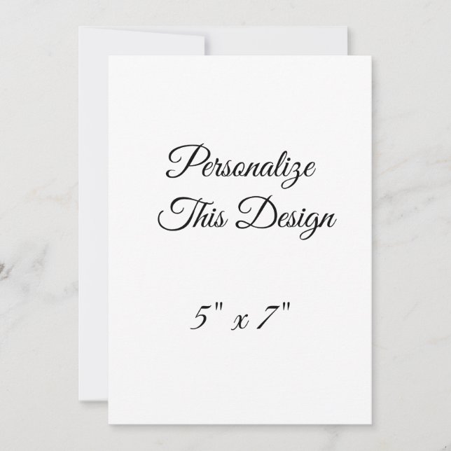 Create your own 5" x 7" Squared, Envelopes: White, Invitation (Front)