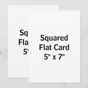 Create Your Own 5" x 7" Squared Flat Card
