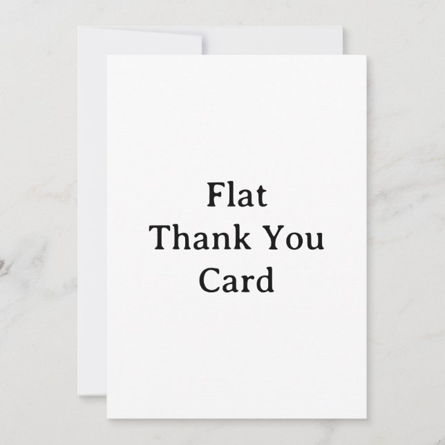 Create Your Own 5" x 7" Squared Flat  Thank You Card (Front)