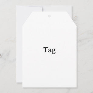Create Your Own 5" x 7" Tag Flat Thank You Card