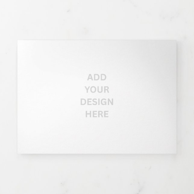 Create Your Own 5" x 7" Trifold Letter Fold Invite (Cover)