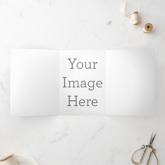 12.7 cm x 17.8 cm Trifold Letter Fold Programme (Inside)