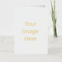 Create Your Own 5x7 Gold Foil Folded Greeting Card