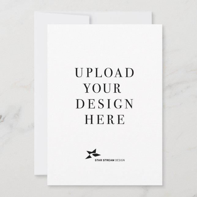 Create Your Own 5x7 Portrait Invitation (Front)