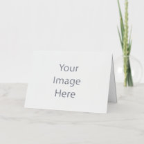 Create Your Own 5x7 Silver Foil Greeting Card
