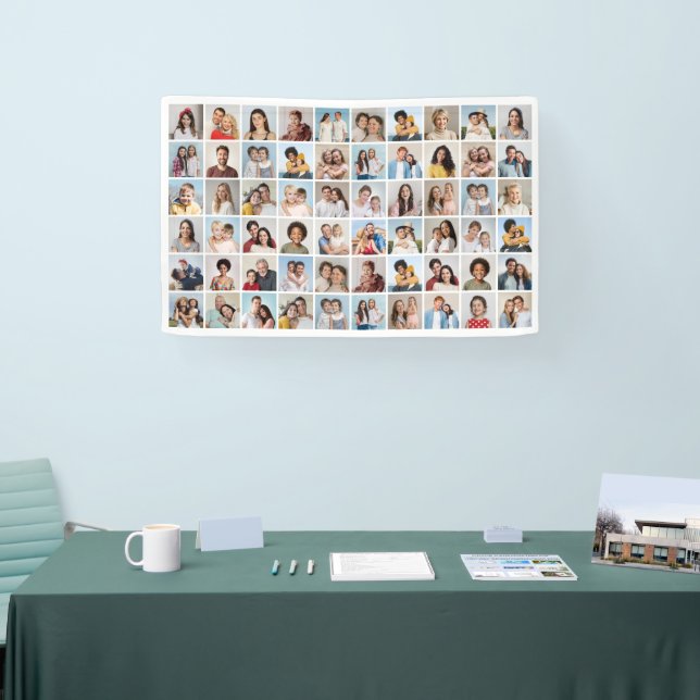 Create Your Own 60 Photo Collage Banner (Tradeshow)