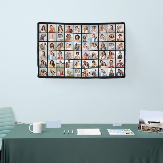 Create Your Own 60 Photo Collage Banner (Tradeshow)