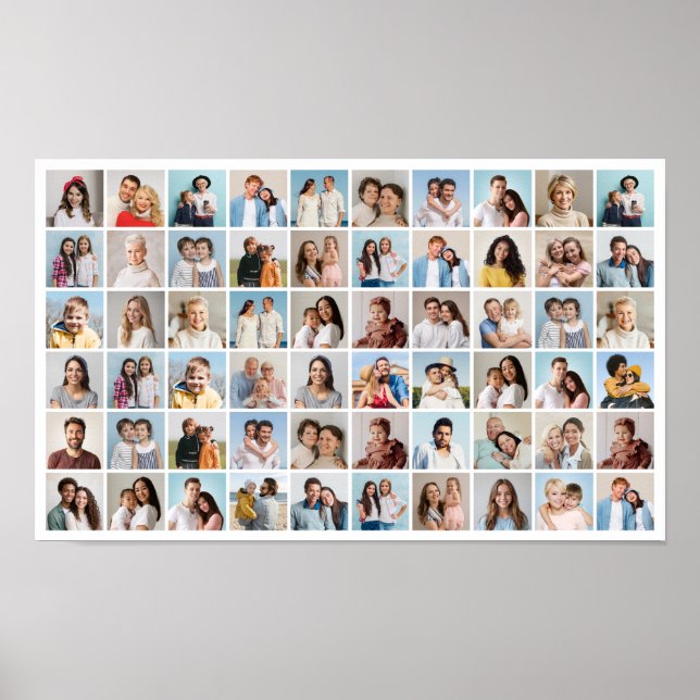 Create Your Own 60 Photo Collage  Poster (Front)