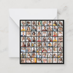 Create Your Own 64 Photo Collage Card
