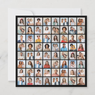 Create Your Own 64 Photo Collage  Card