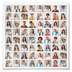 Create Your Own 64 Photo Collage Photo Enlargement Print