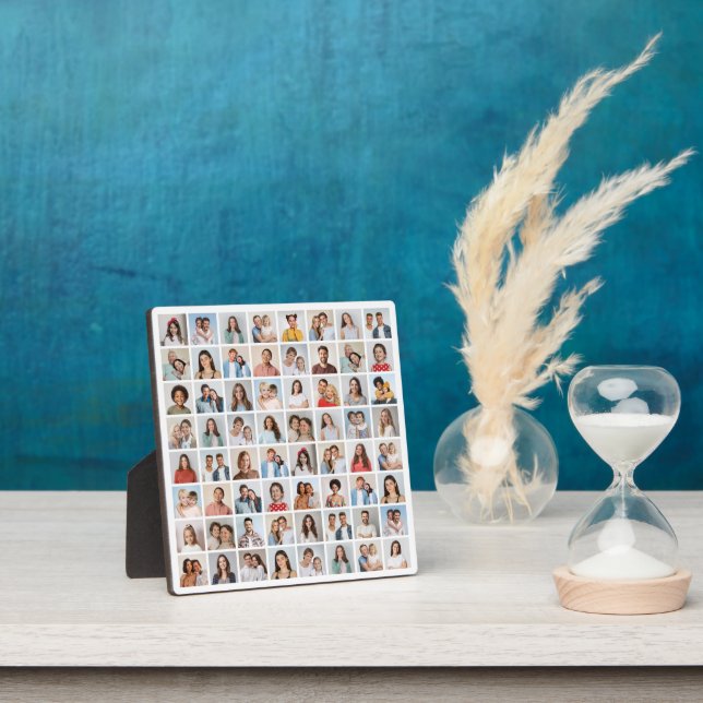 Create Your Own 64 Photo Collage Plaque (Insitu)