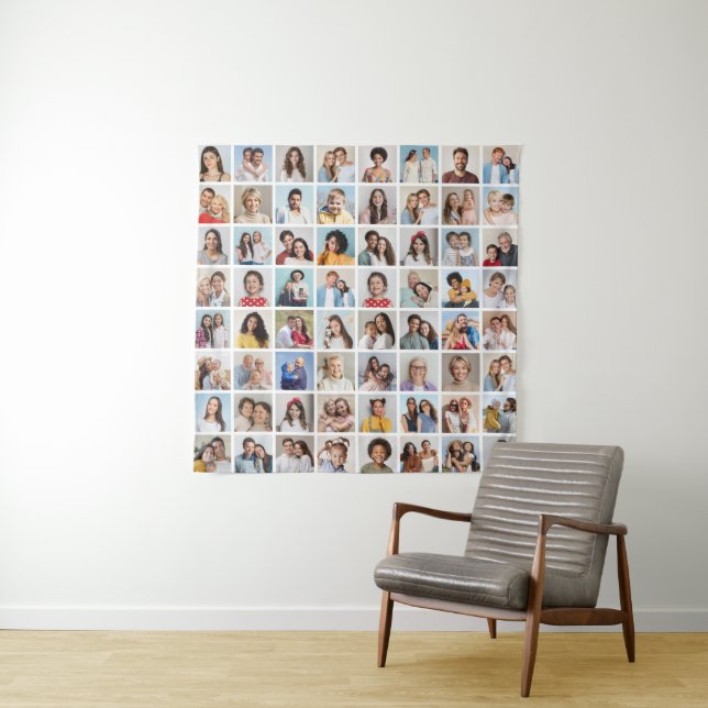 Create Your Own 64 Photo Collage Tapestry (In Situ)