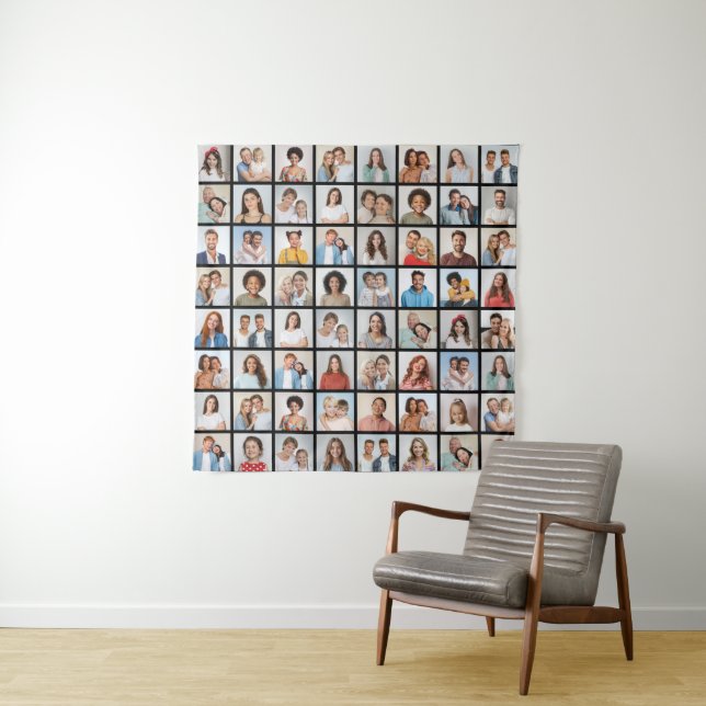 Create Your Own 64 Photo Collage Tapestry (In Situ)