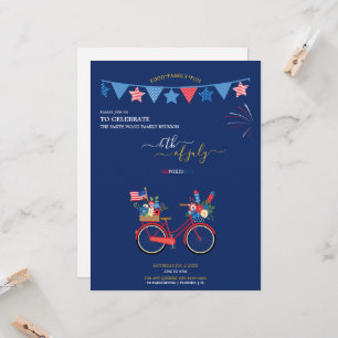 Create your own 6.5"x8.75" 4th of July Invitation