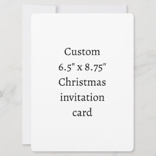 Create Your Own 6.5" x 8.75" Christmas Invitation