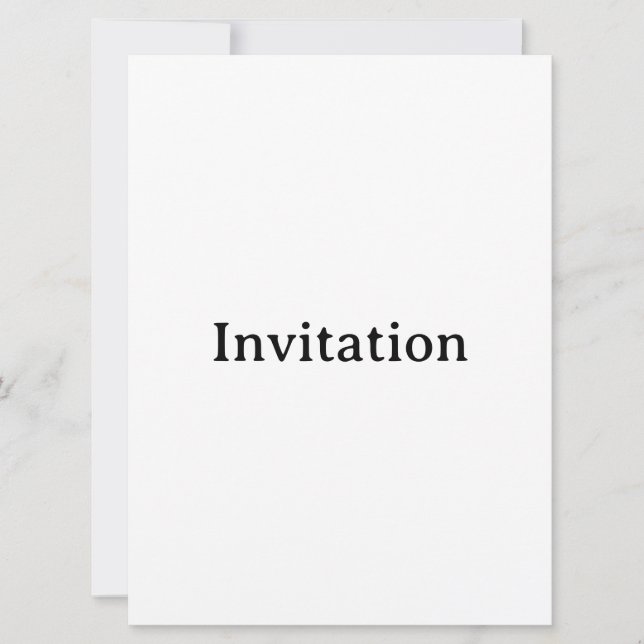 Create Your Own 6.5" x 8.75" Squared Invitation (Front)