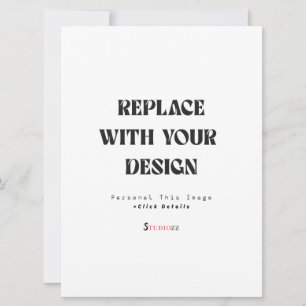 Create Your Own 6.5" x 8.75" Wedding Invitation