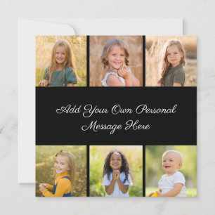 Create Your Own 6 Photo Collage Add Your Greeting Card