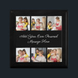 Create Your Own 6 Photo Collage Add Your Greeting Gift Box<br><div class="desc">Create your own 6 Photo Collage for Christmas, Birthdays, Weddings, Anniversaries, Graduations, Father's Day, Mother's Day or any other Special Occasion, with our easy-to-use design tool. Add your favourite photos of friends, family, vacations, hobbies and pets and you'll have a stunning, one-of-a-kind photo collage. Our custom photo collage is perfect...</div>