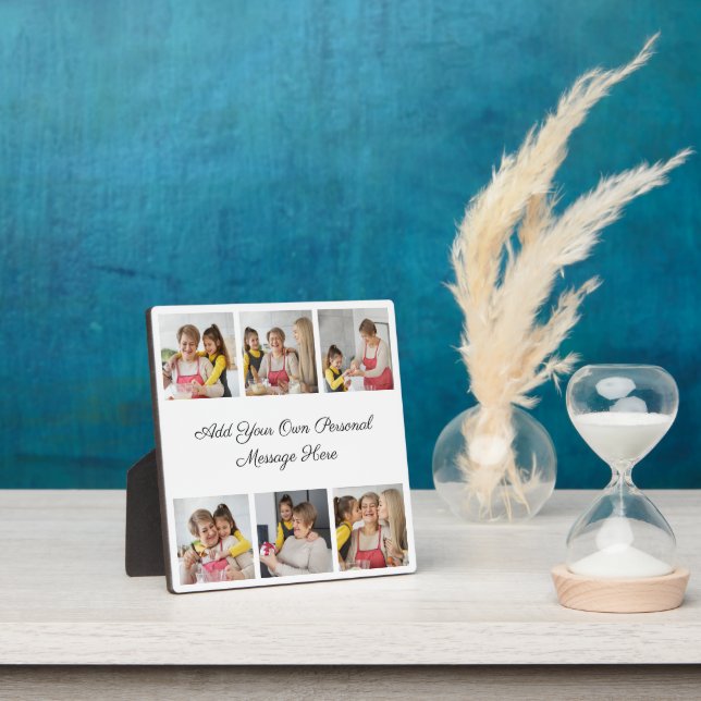 Create Your Own 6 Photo Collage Add Your Greeting Plaque (Insitu)