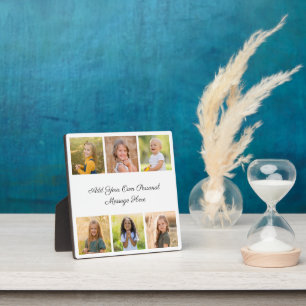 Create Your Own 6 Photo Collage Add Your Greeting Plaque