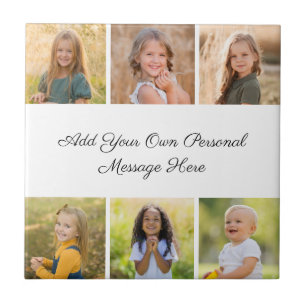 Create Your Own 6 Photo Collage Add Your Greeting Tile