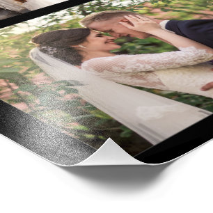 Create Your Own 6 Photo Collage Black Print