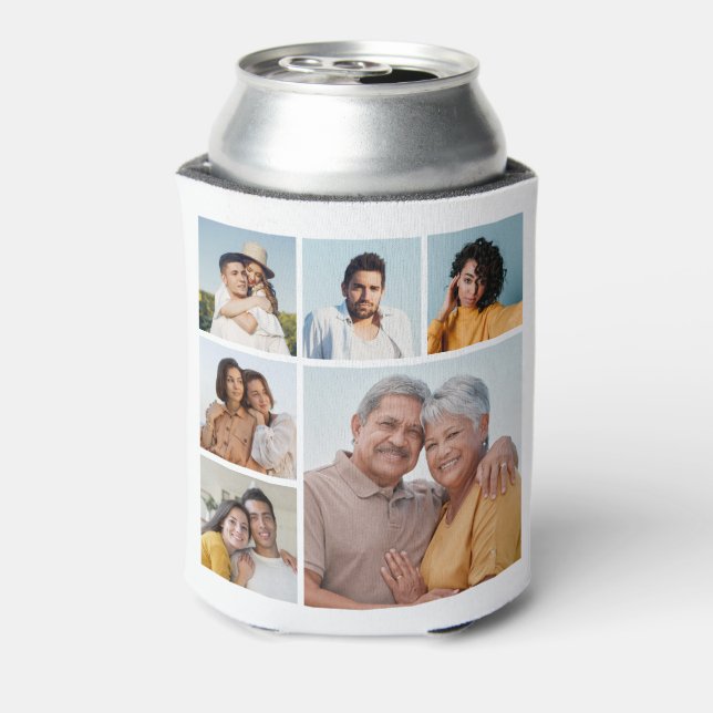 Create Your Own 6 Photo Collage  Can Cooler (Can Back)