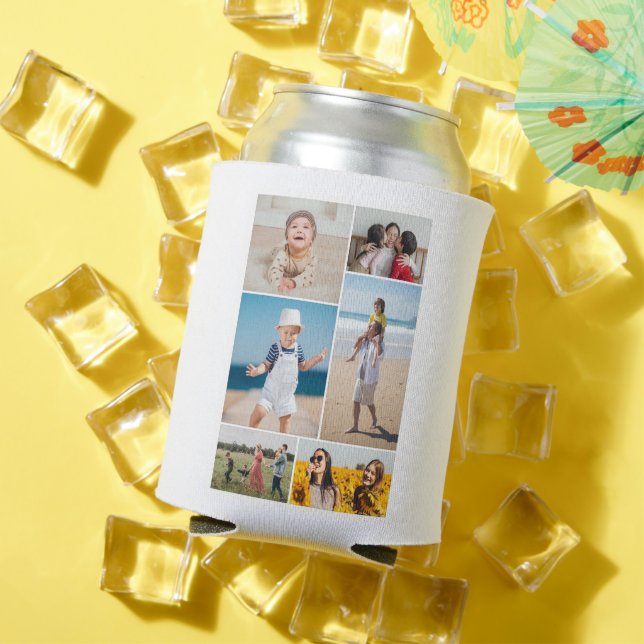 Create Your Own 6 Photo Collage Can Cooler (In Situ Summer)