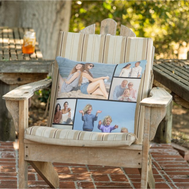 Create Your Own 6 Photo Collage Cushion (Chair)