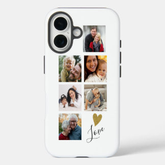 Create Your Own  6 Photo Collage Family Love  iPhone 16 Case