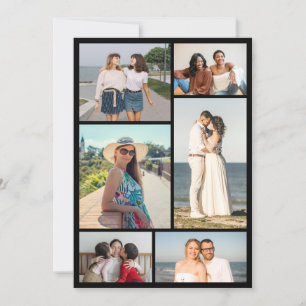 Create Your Own 6 Photo Collage Greeting Card
