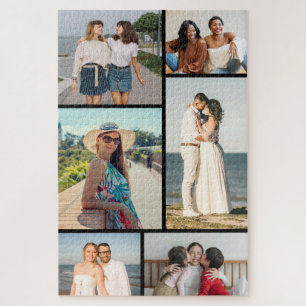 Create Your Own 6 Photo Collage Jigsaw Puzzle