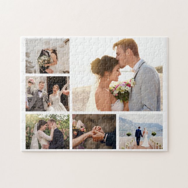 Create Your Own 6 Photo Collage Jigsaw Puzzle (Horizontal)