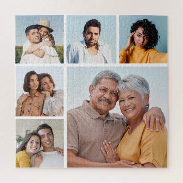 Create Your Own 6 Photo Collage  Jigsaw Puzzle (Vertical)