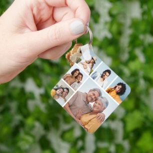 Create Your Own 6 Photo Collage  Key Ring