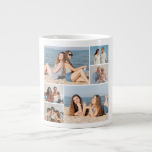 Create Your Own 6 Photo Collage Large Coffee Mug