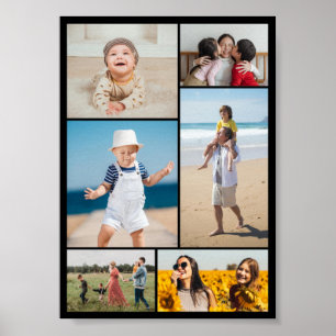 Create Your Own 6 Photo Collage Poster