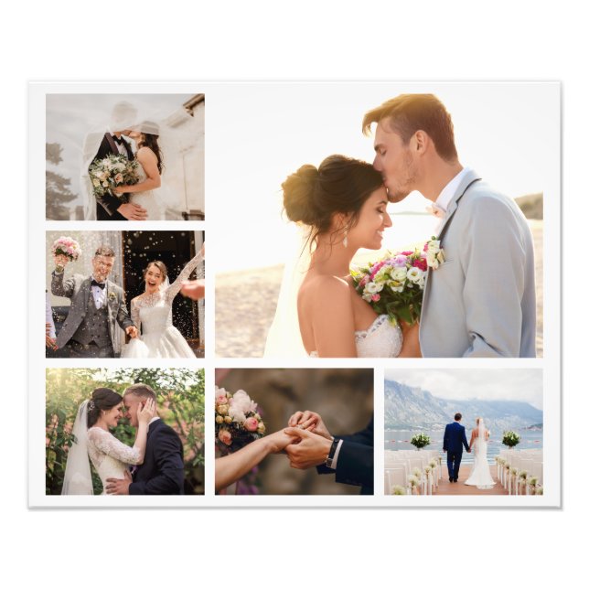 Create Your Own 6 Photo Collage Print (Front)