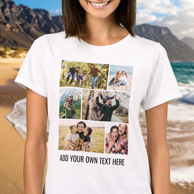 Create Your Own 6 Photo Collage T-Shirt (Creator Uploaded)