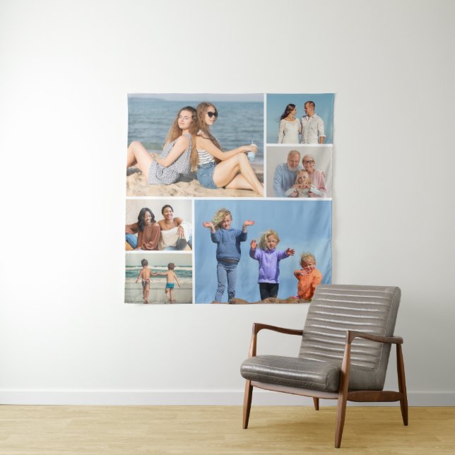 Create Your Own 6 Photo Collage Tapestry (In Situ)