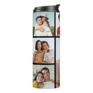 Create Your Own 6 Photo Collage  Thermal Tumbler
