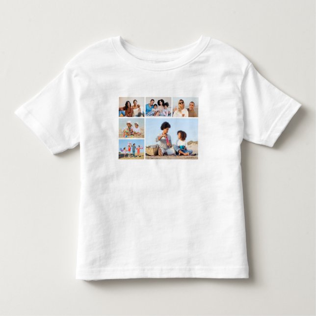 Create Your Own 6 Photo Collage  Toddler T-Shirt (Front)
