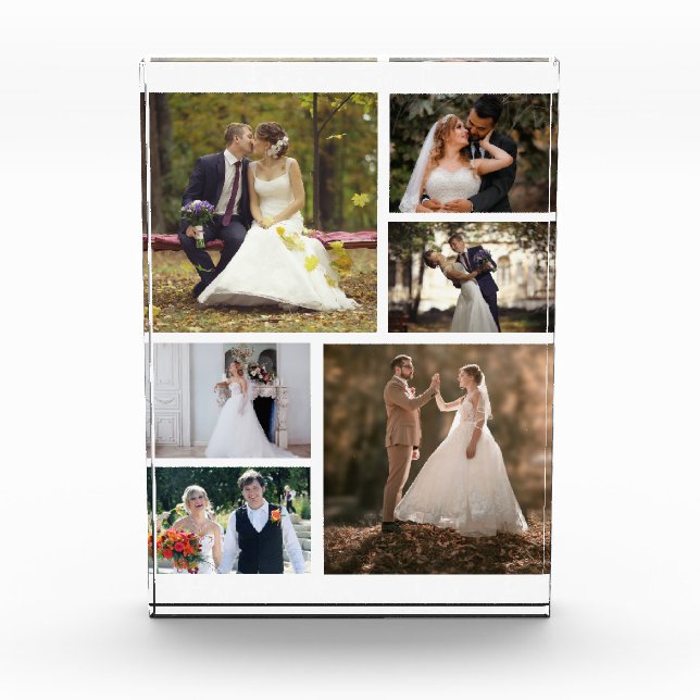 Create Your Own 6 Photo Wedding Collage (Front)